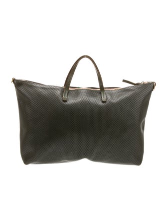 Clare V. Leather Top Handle Bag