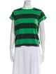 Clare V. Striped Crew Neck T-Shirt