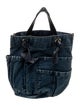 Clare V. Denim Top Handle Bag
