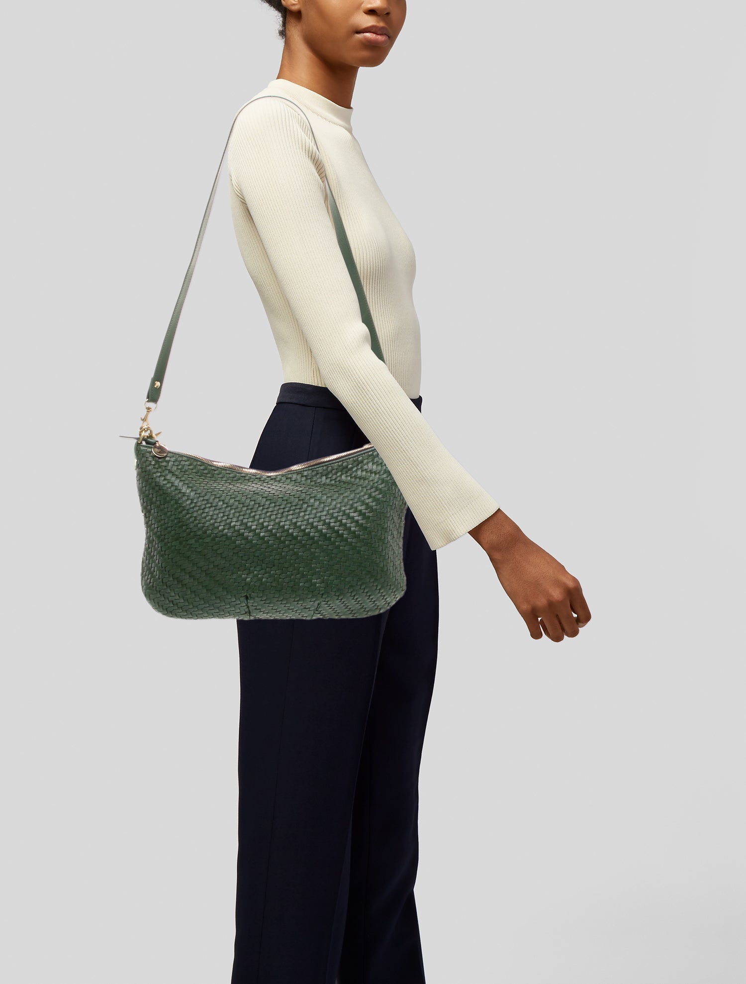 Clare V. Leather Shoulder Bag