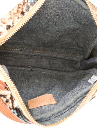 Clare V. Embossed Leather Shoulder Bag