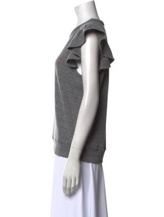 Clare V. Crew Neck Short Sleeve Sweatshirt