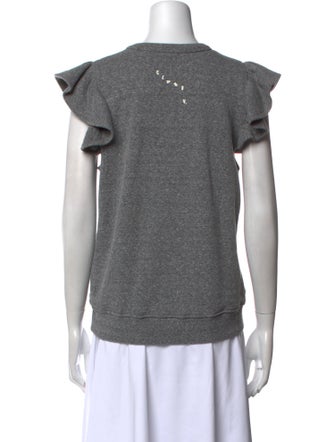 Clare V. Crew Neck Short Sleeve Sweatshirt