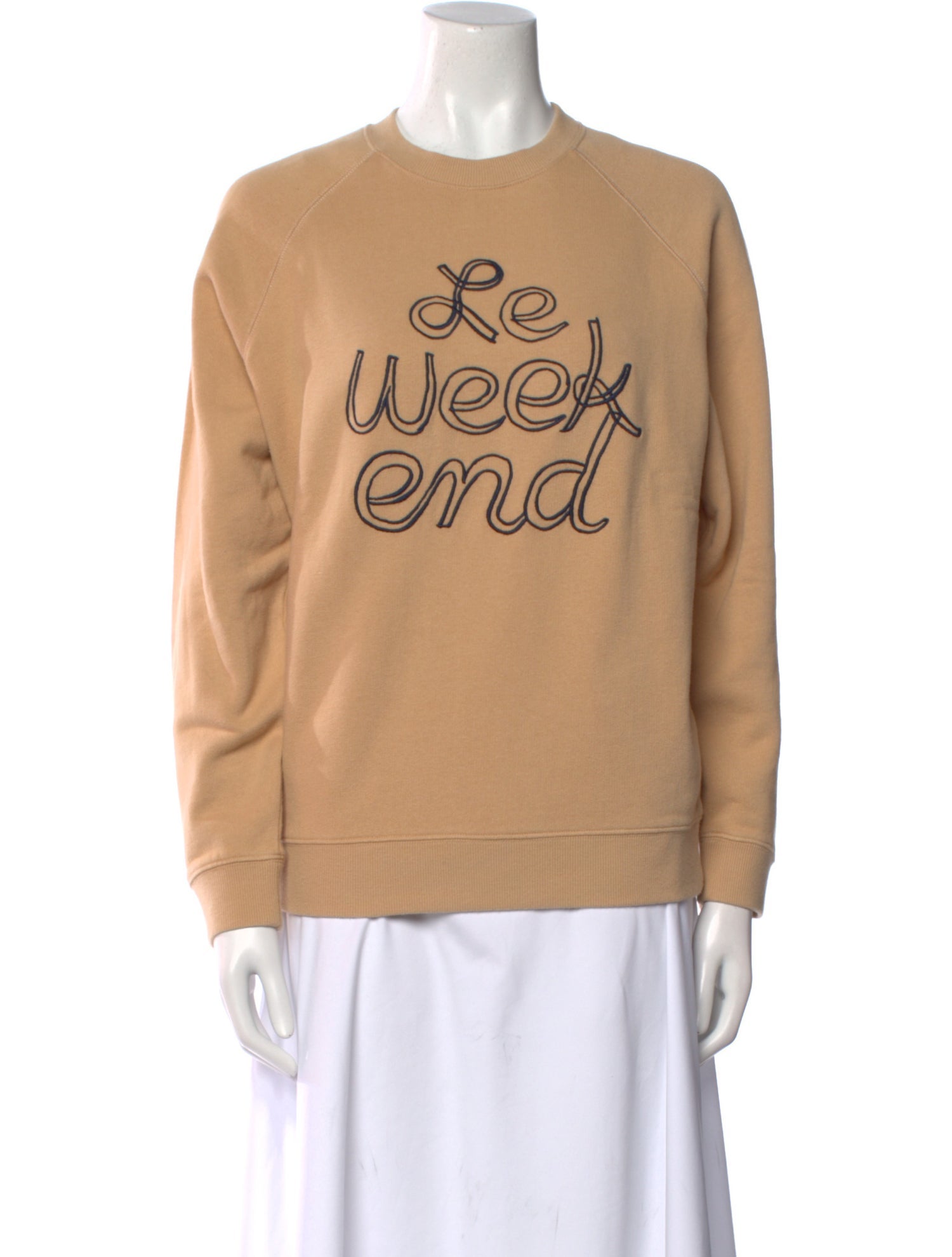 Clare V. Graphic Print Crew Neck Sweatshirt