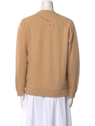 Clare V. Graphic Print Crew Neck Sweatshirt