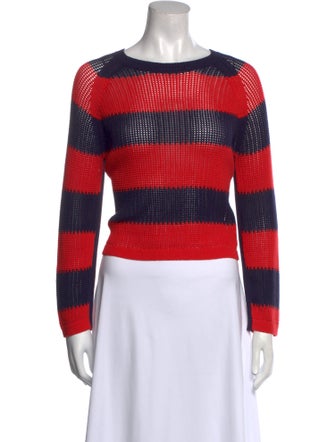 Clare V. Striped Scoop Neck Sweater