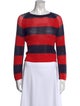 Clare V. Striped Scoop Neck Sweater