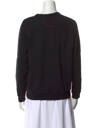 Clare V. Graphic Print Crew Neck Sweater