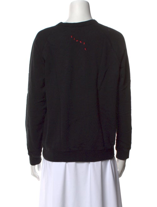 Clare V. Graphic Print Crew Neck Sweater