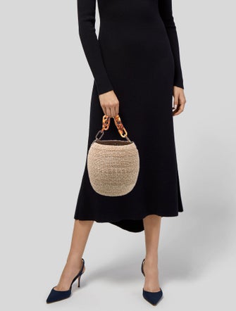 Clare V. Raffia Top Handle Bag