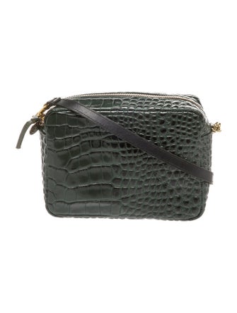Clare V. Embossed Leather Crossbody Bag