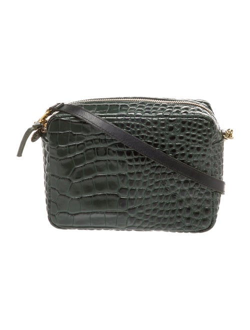 Clare V. Embossed Leather Crossbody Bag