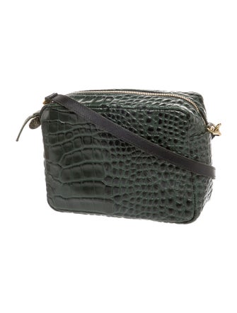 Clare V. Embossed Leather Crossbody Bag
