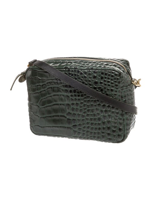 Clare V. Embossed Leather Crossbody Bag