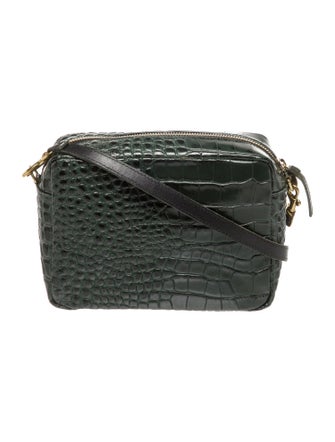 Clare V. Embossed Leather Crossbody Bag