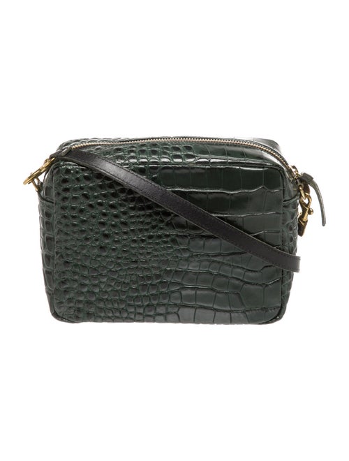 Clare V. Embossed Leather Crossbody Bag