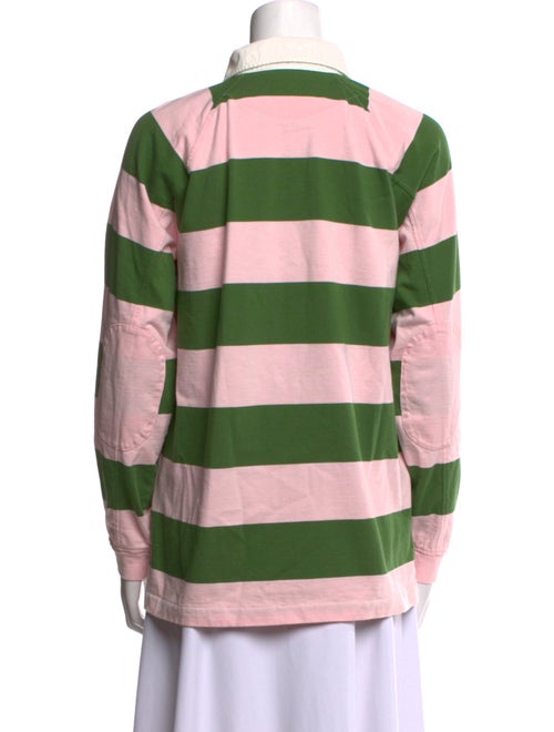 Clare V. Striped Long Sleeve Polo