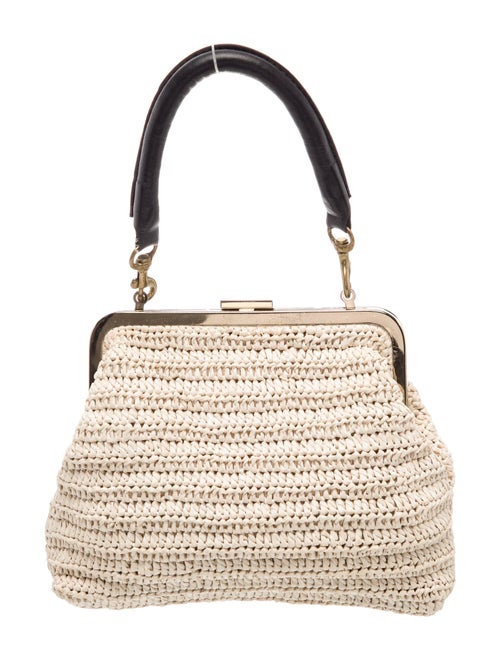 Clare V. Straw Top Handle Bag