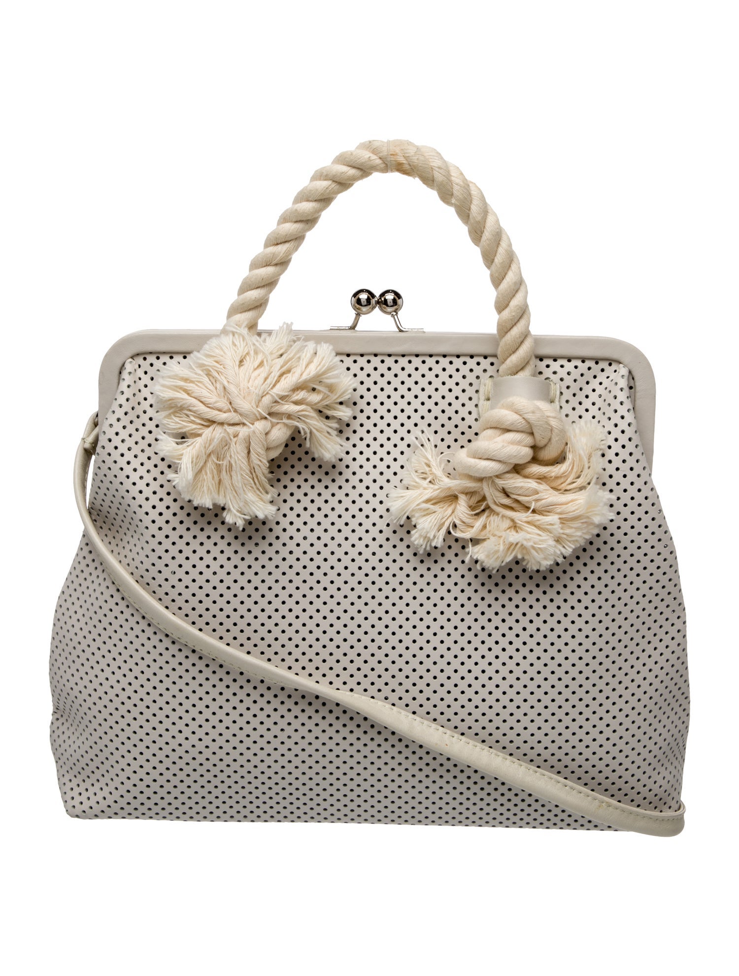 Clare V. Leather Top Handle Bag