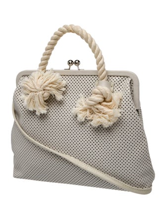 Clare V. Leather Top Handle Bag