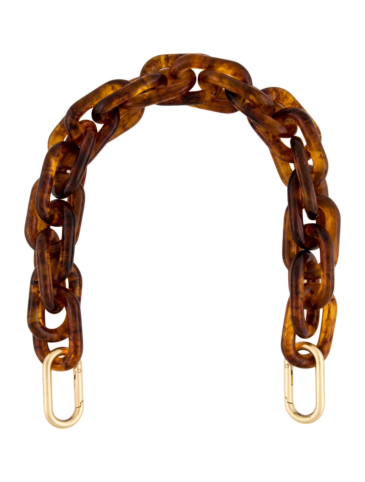 Clare V. Tortoise Resin Bag Strap