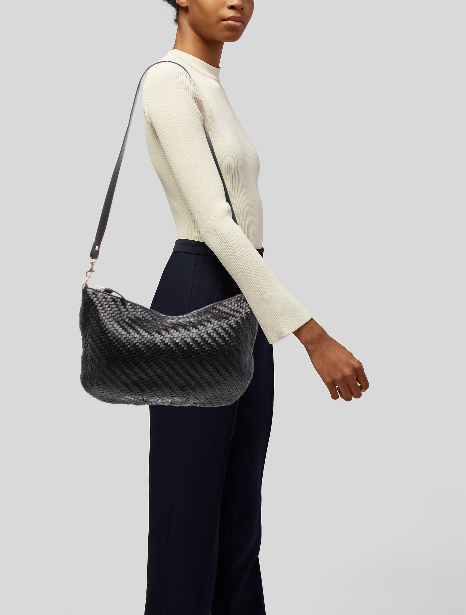 Clare V. Leather Messenger Bag