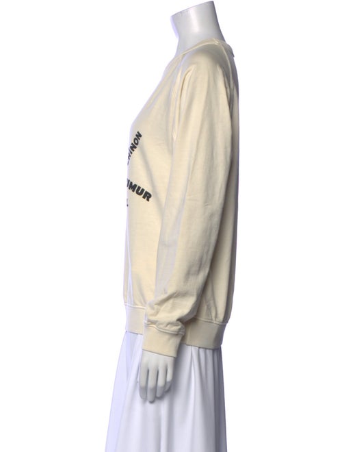 Clare V. Graphic Print Crew Neck Sweatshirt