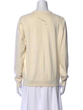 Clare V. Graphic Print Crew Neck Sweatshirt