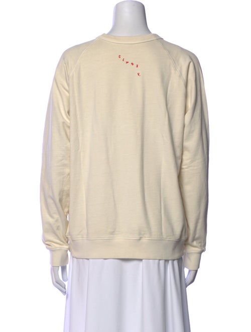 Clare V. Graphic Print Crew Neck Sweatshirt