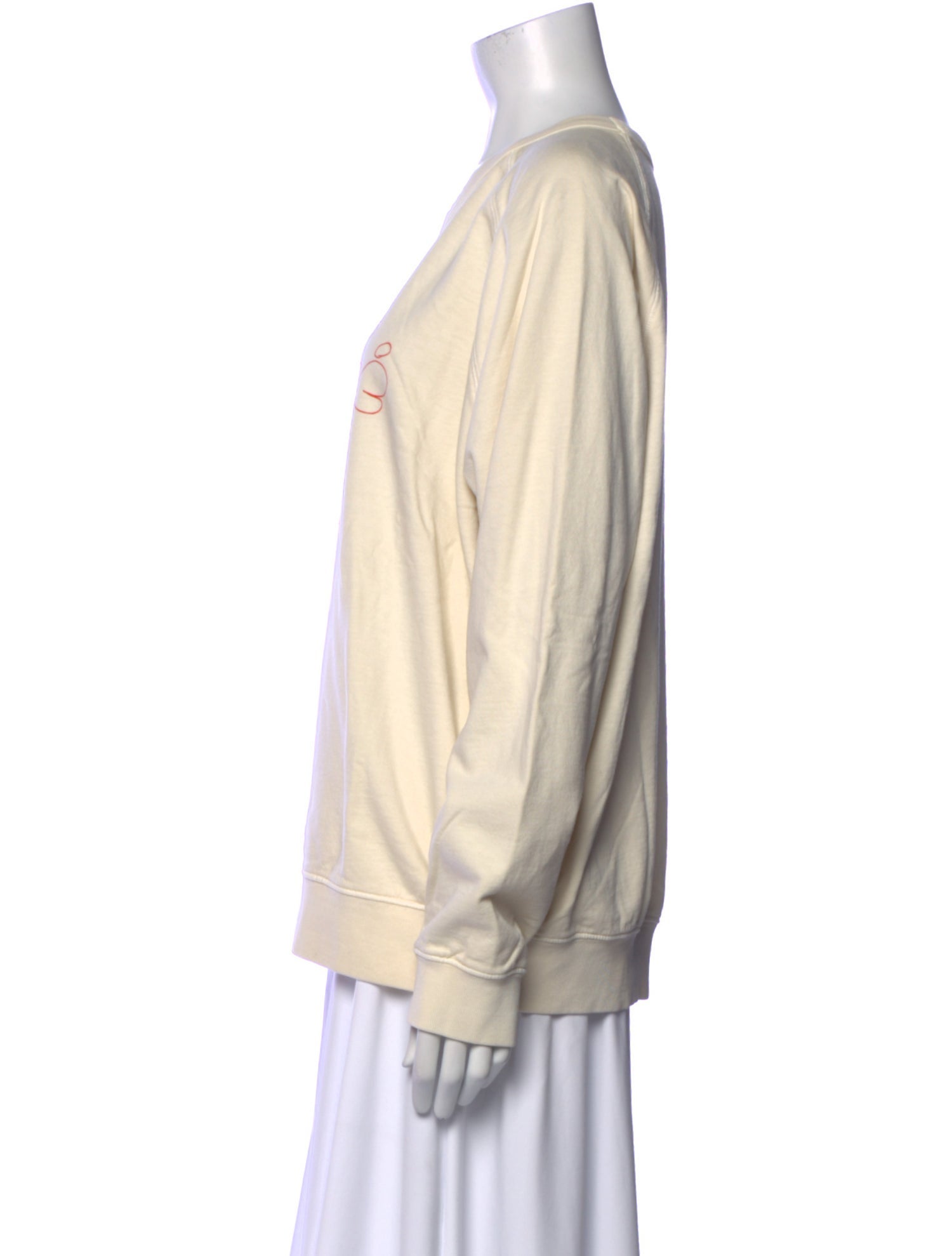 Clare V. Graphic Print Crew Neck Sweatshirt