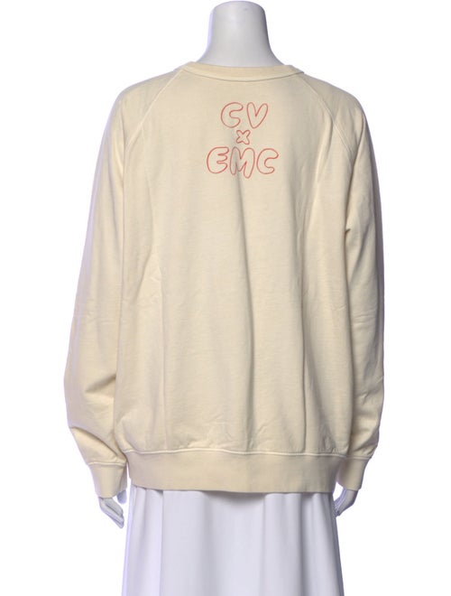 Clare V. Graphic Print Crew Neck Sweatshirt