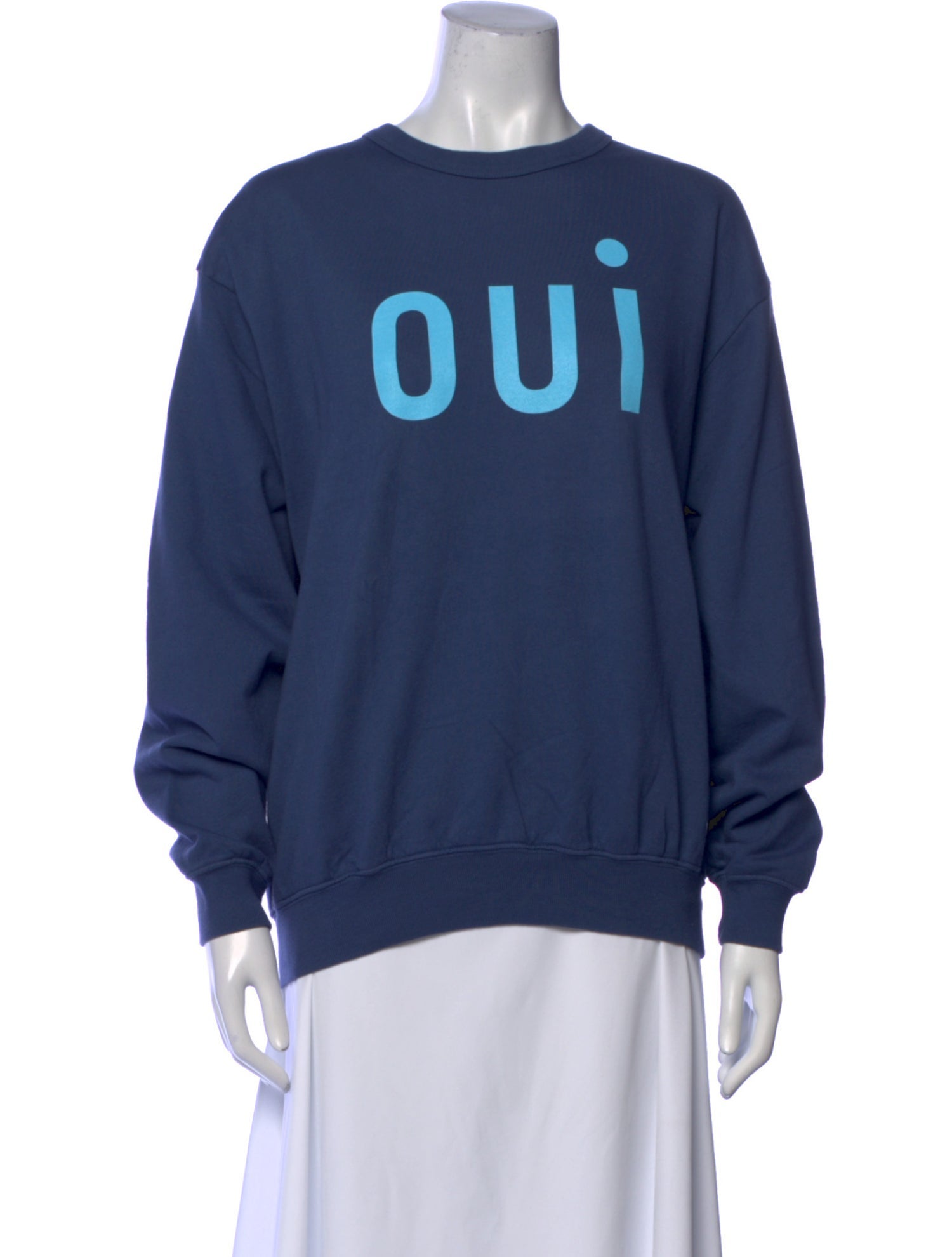 Clare V. Graphic Print Crew Neck Sweatshirt