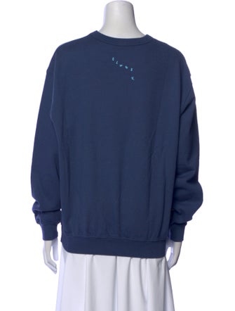 Clare V. Graphic Print Crew Neck Sweatshirt