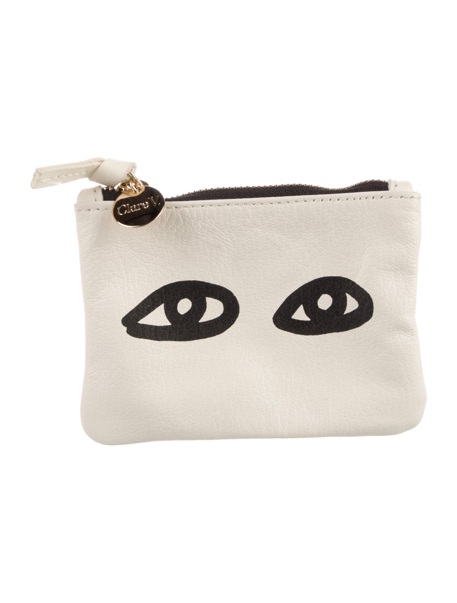 Clare V. Leather Cosmetic Bag