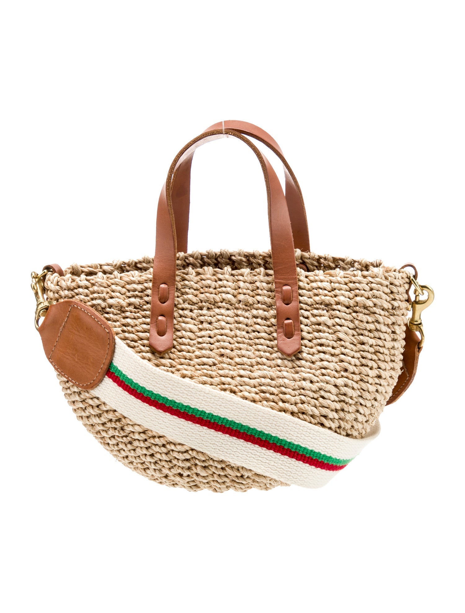 Clare V. Straw Top Handle Bag