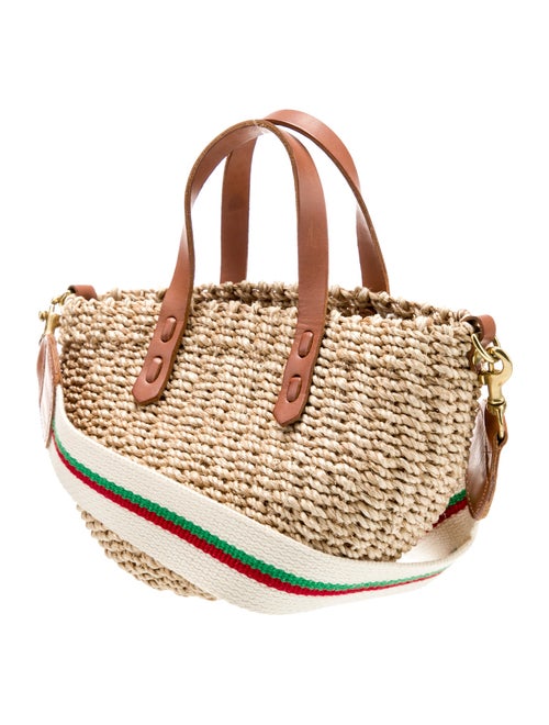 Clare V. Straw Top Handle Bag