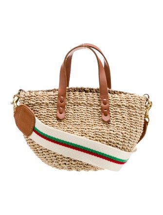 Clare V. Straw Top Handle Bag