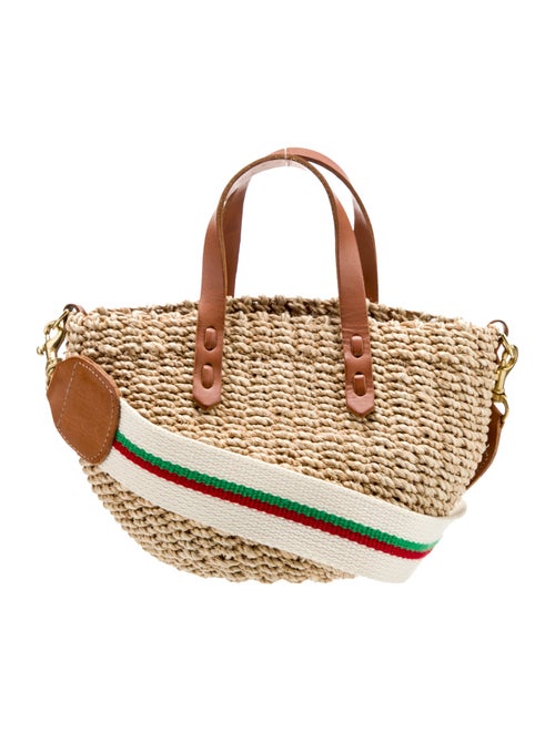 Clare V. Straw Top Handle Bag