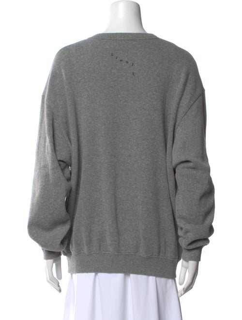 Clare V. Graphic Print Crew Neck Sweatshirt