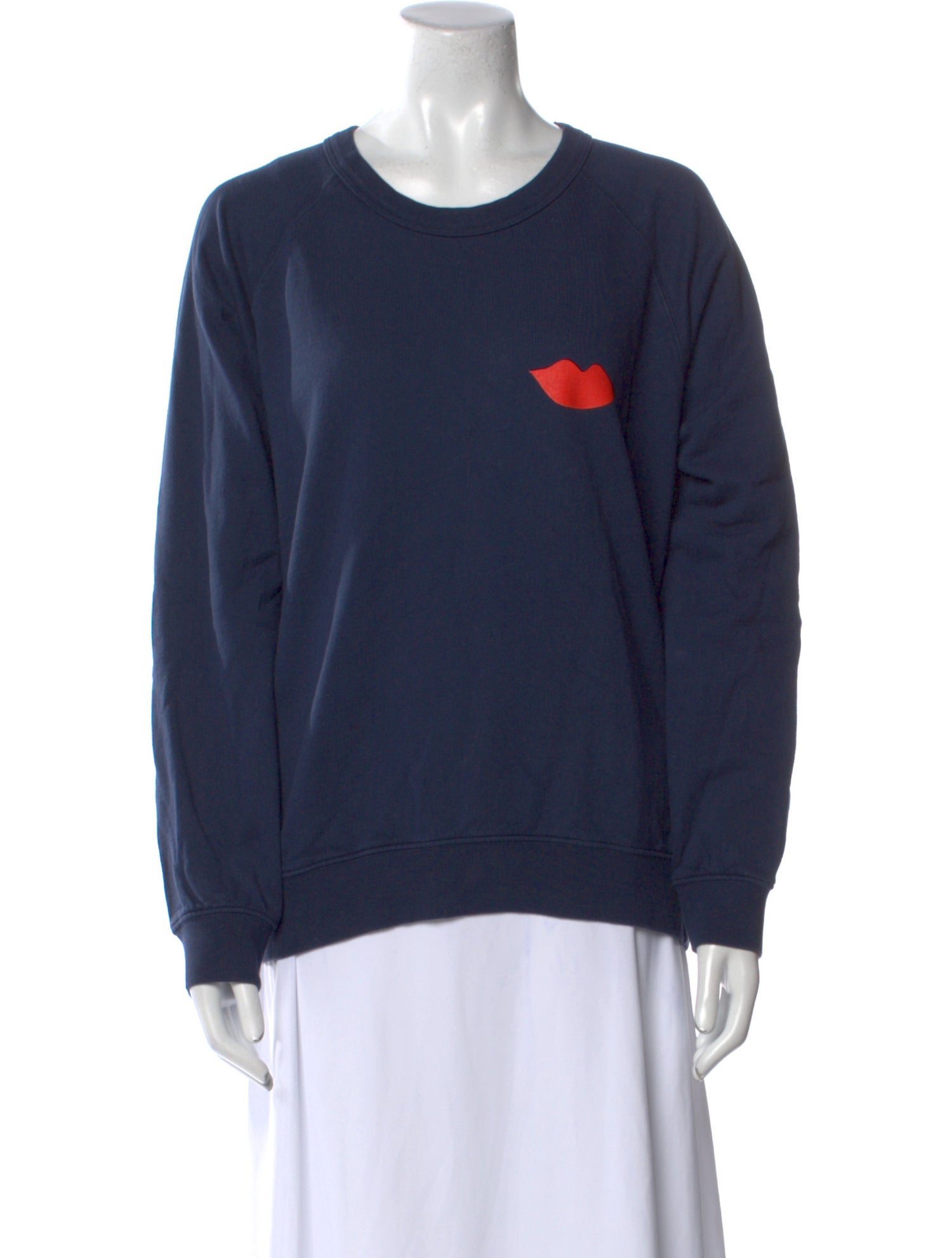 Clare V. Graphic Print Crew Neck Sweatshirt