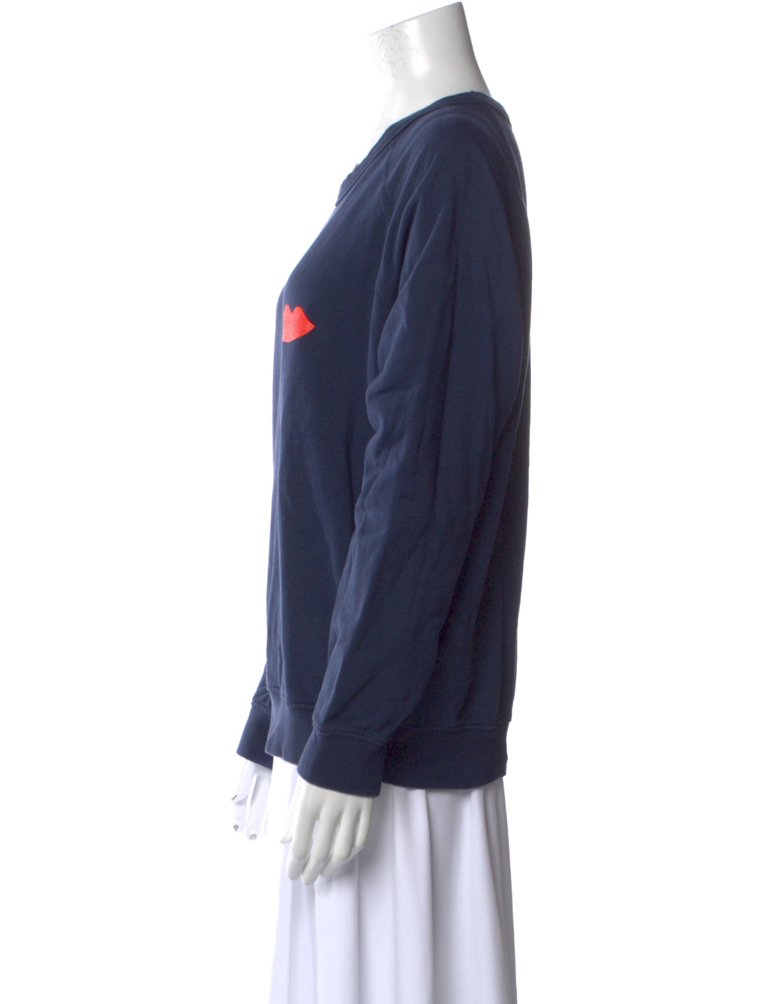 Clare V. Graphic Print Crew Neck Sweatshirt