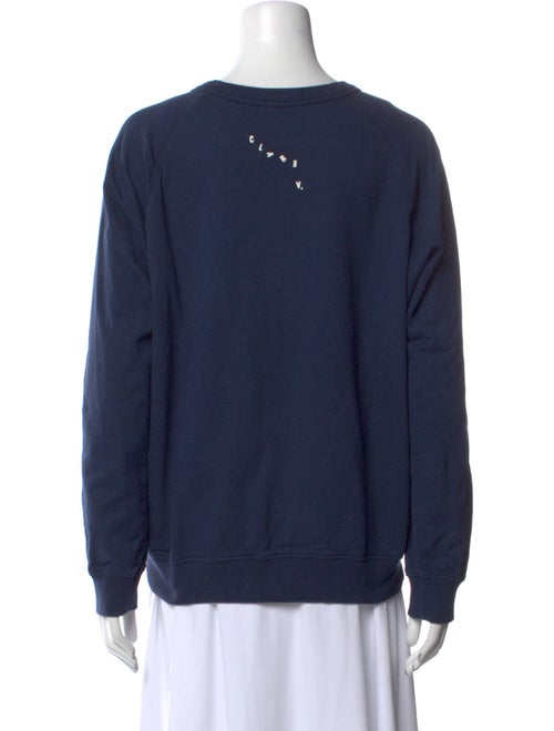 Clare V. Graphic Print Crew Neck Sweatshirt