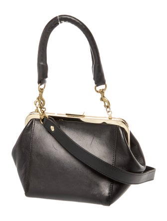 Clare V. Leather Top Handle Bag