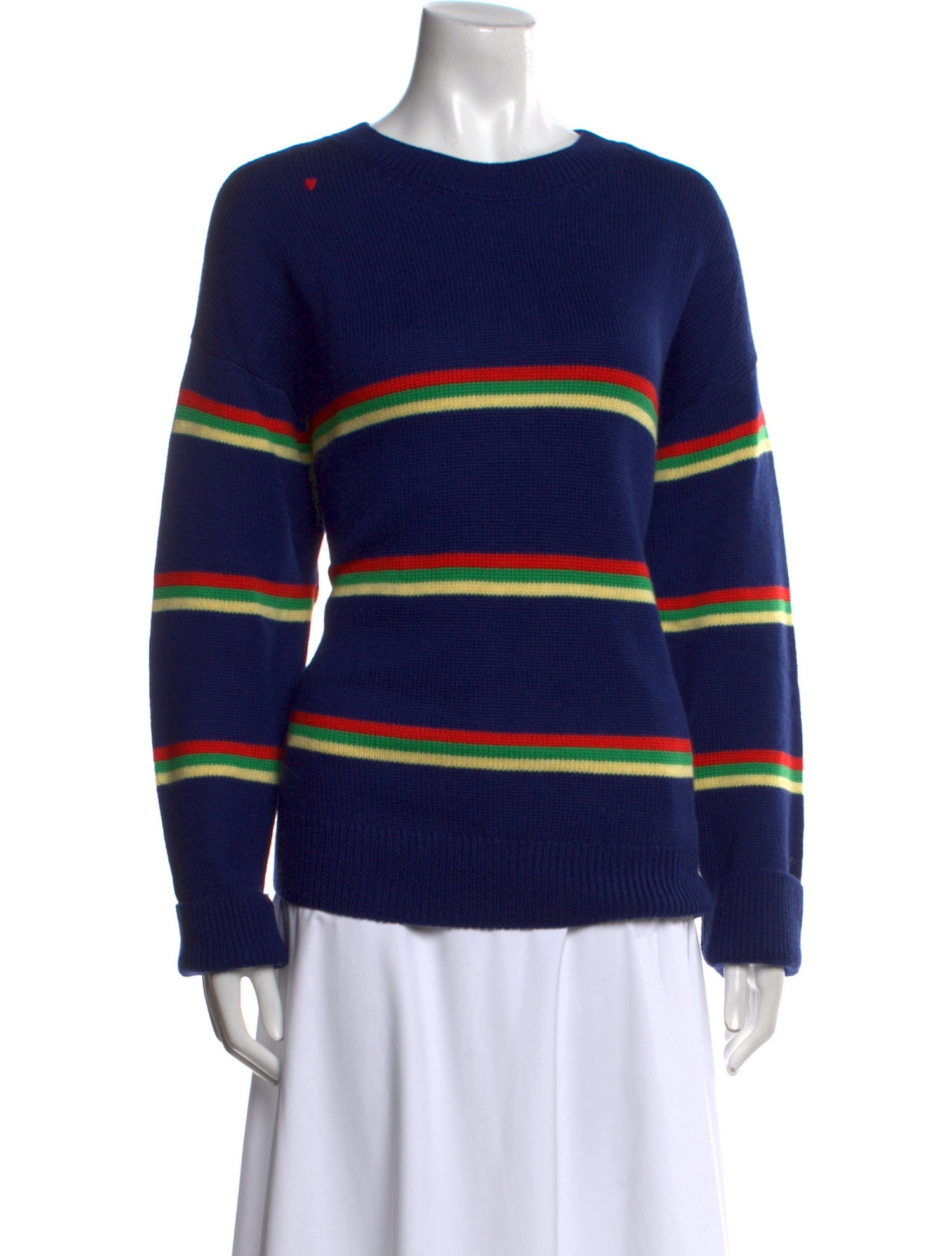 Clare V. Merino Wool Striped Sweater