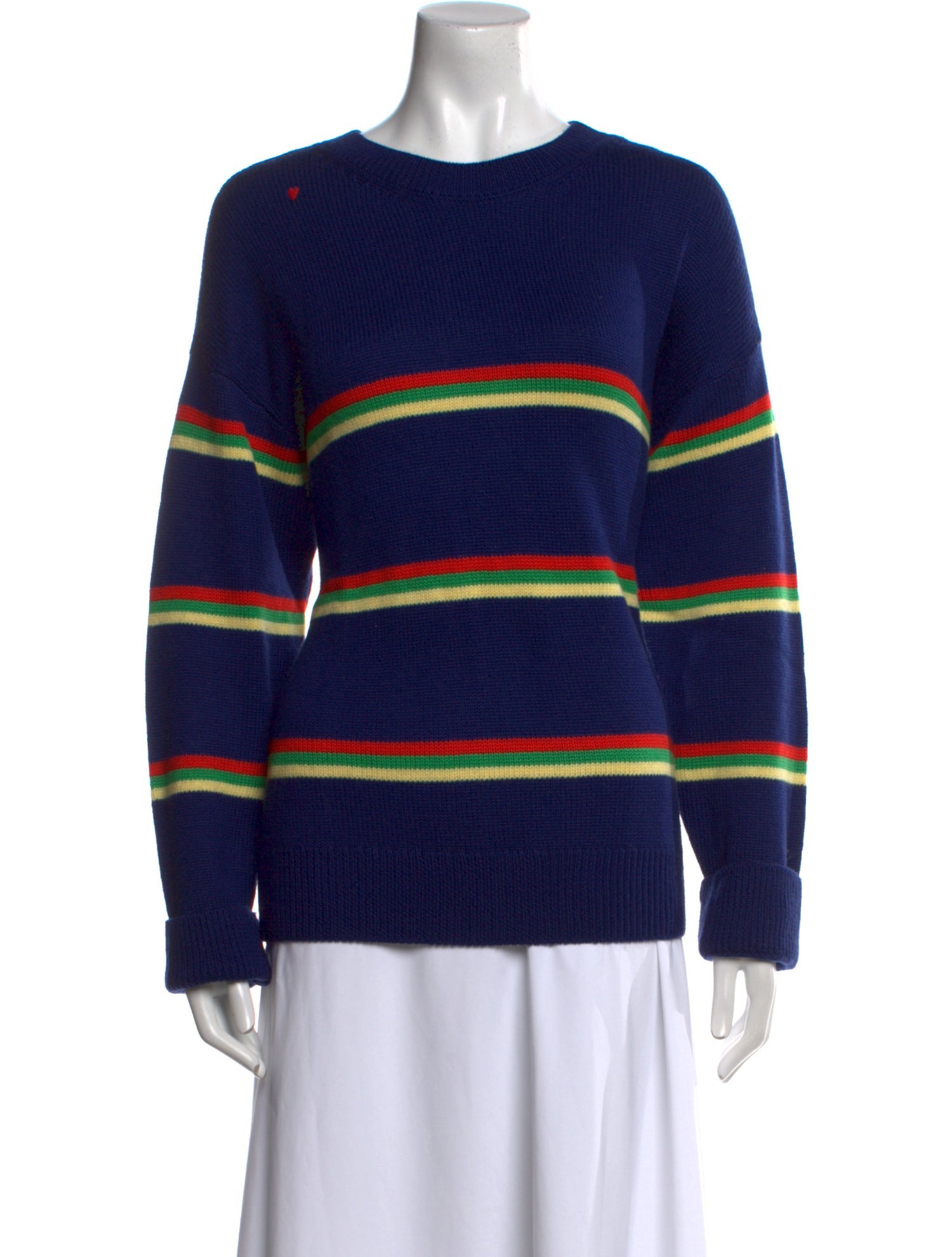 Clare V. Merino Wool Striped Sweater