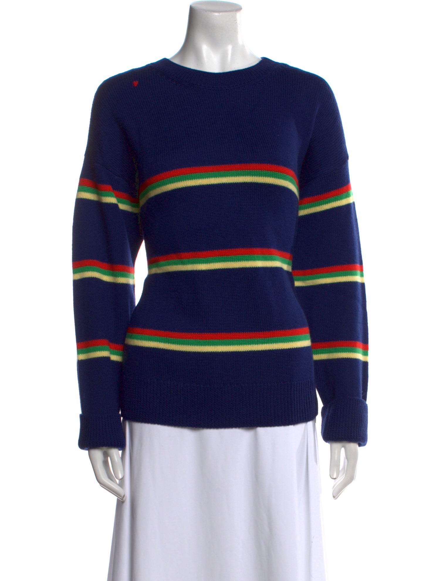 Clare V. Merino Wool Striped Sweater