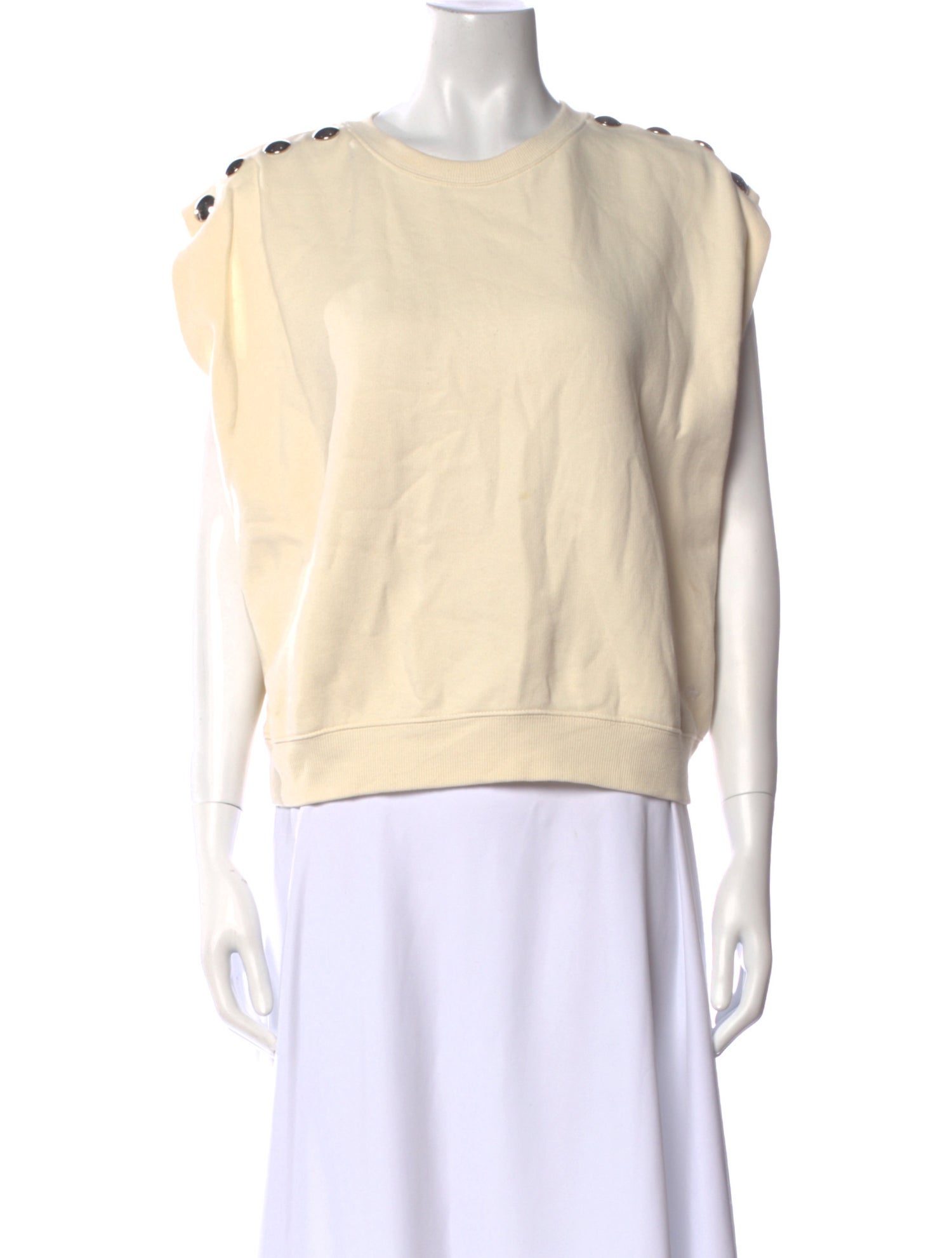 Clare V. Crew Neck Short Sleeve Sweatshirt