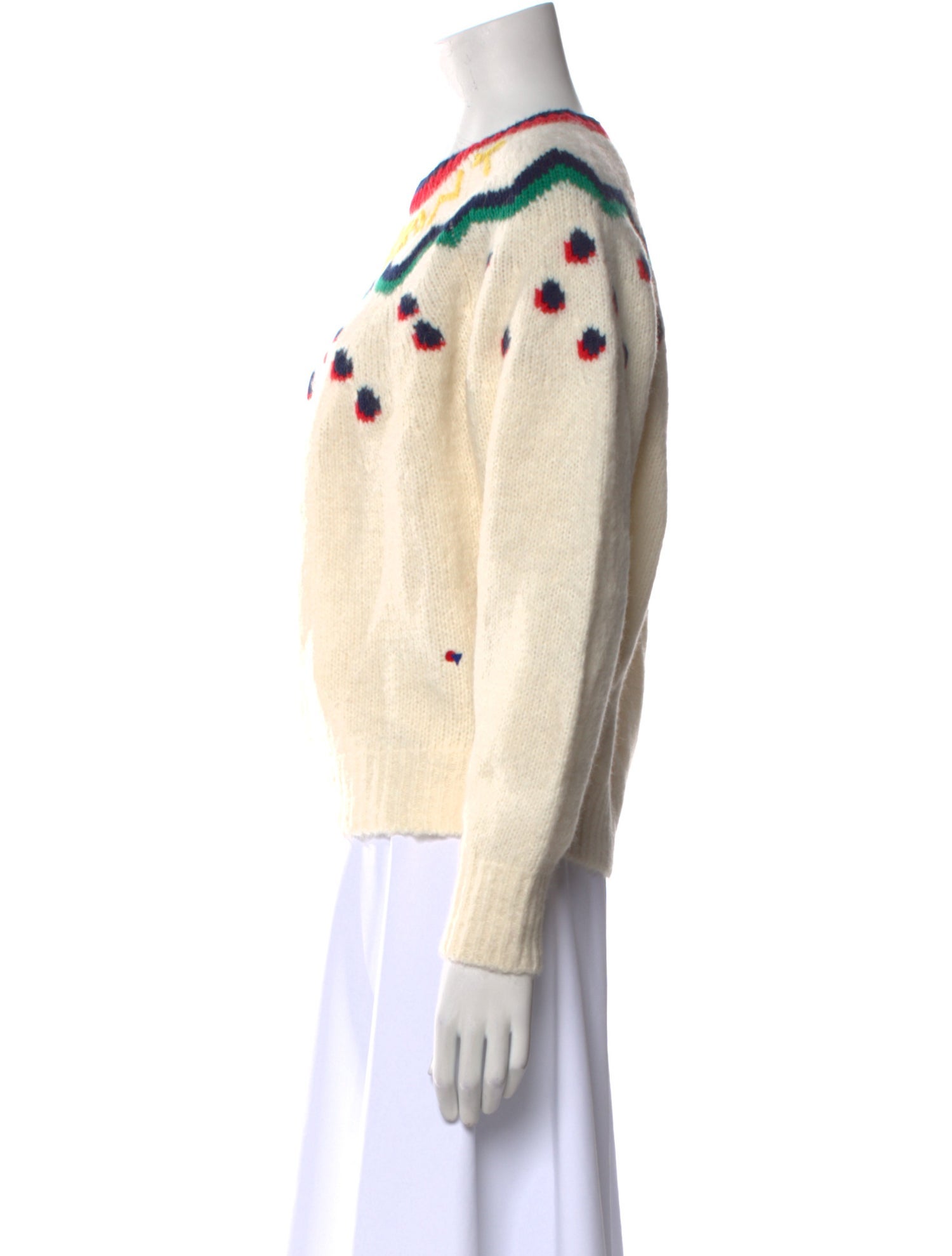 Clare V. Printed Crew Neck Sweater w/ Tags