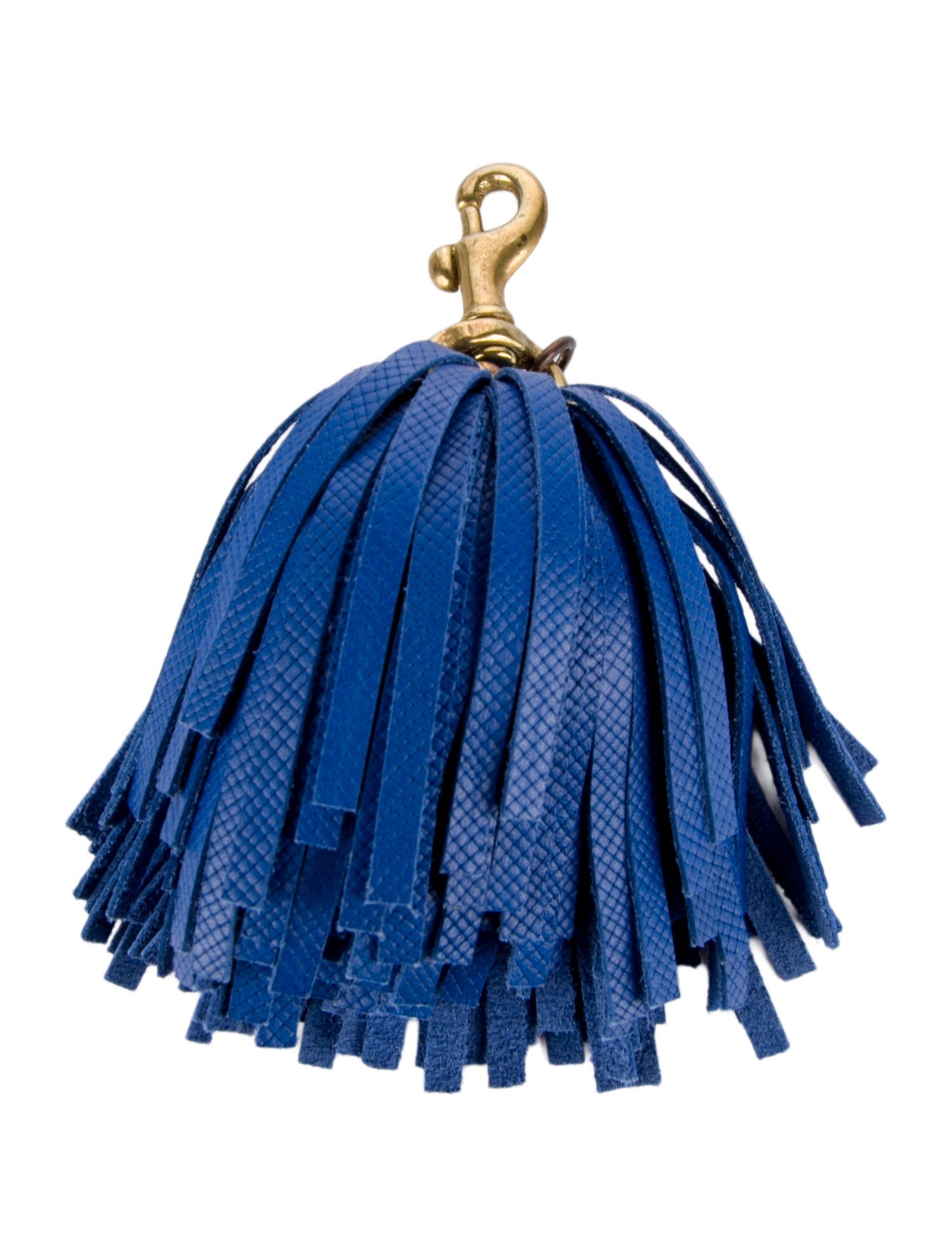 Clare V. Leather Fringe Keychain