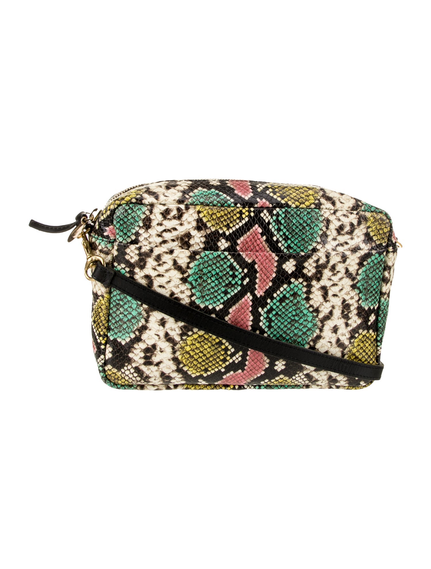 Clare V. Embossed Leather Crossbody Bag